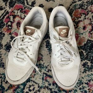 Nike Air White and Brown Sneakers